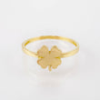 Anillo Hoja Trebol 1.65gr / T6 3/4 / Oro Amarillo 18K