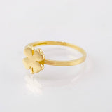 Anillo Hoja Trebol 1.65gr / T6 3/4 / Oro Amarillo 18K