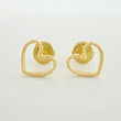 Topos Silueta Corazon 0.85g / 9mm Oro Amarillo 18K