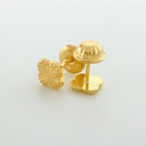 Topos Trebol Diamantado 0.5g / 4.5mm Oro Amarillo 18K