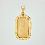 Dije Placa Marco Tornillos 15.7g / 5.5cm Oro Amarillo 18K