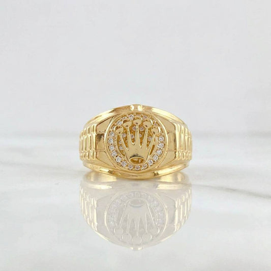Anillo Correa Corona 6.45g / T11 Oro Amarillo 18K