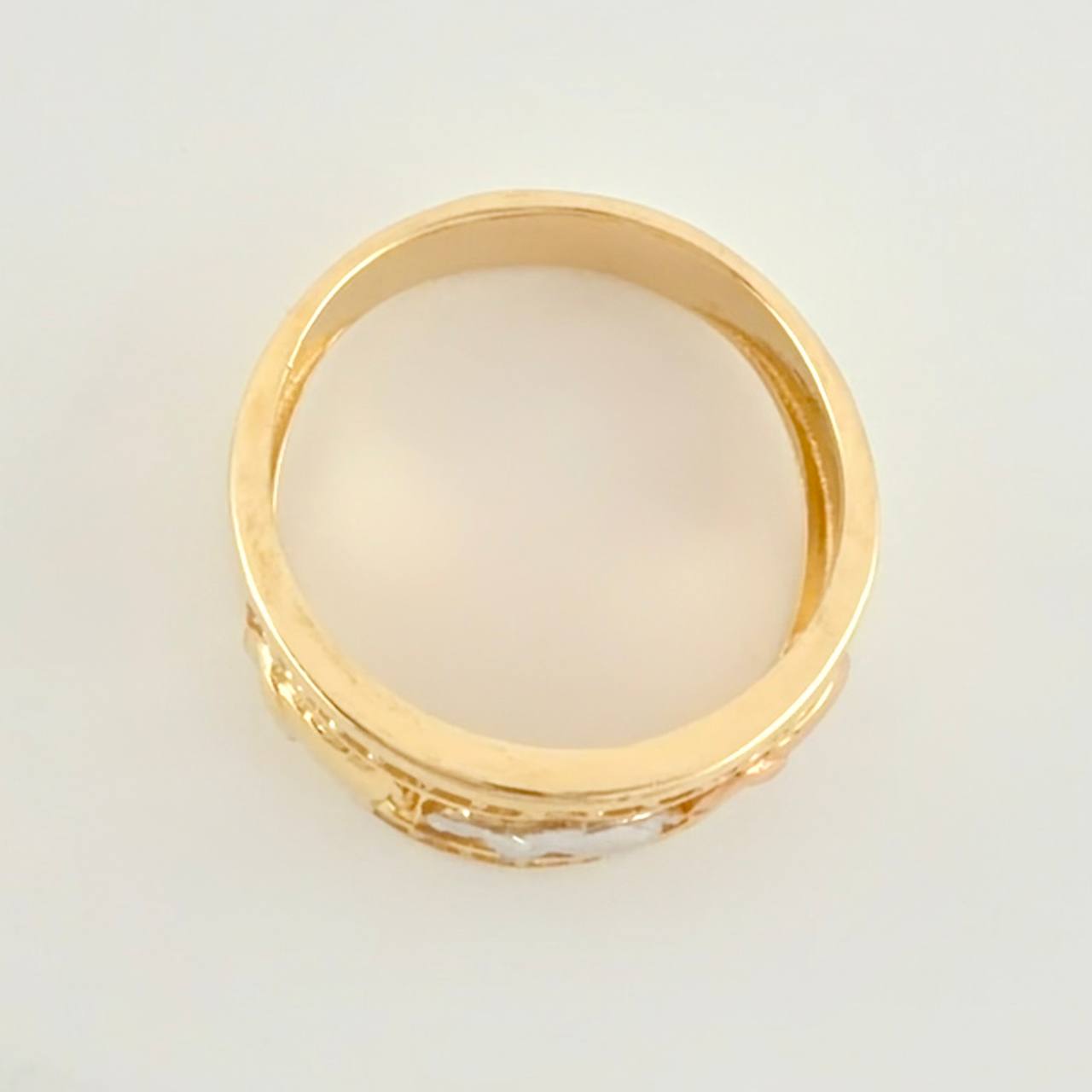 Anillo Trio Elefantes 5.75g / T7 3/4 Tres Oros 18K