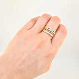 Anillo Trio Elefantes 5.75g / T7 3/4 Tres Oros 18K