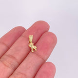 Dije Oso Manito Arriba 0.3g / 1.5cm Oro Amarillo 18K