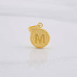 Dije Circulo Letra M 0.6g / 1.7cm Oro Amarillo 18K