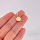 Dije Circulo Letra M 0.6g / 1.7cm Oro Amarillo 18K