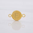 Herraje Circulo Letra F 0.6g / 1.7cm Oro Amarillo 18K