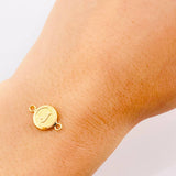 Herraje Circulo Letra J 0.35g / 1.5cm Oro Amarillo 18K