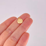 Dije Circulo Letra A 0.4g / 1.6cm Oro Amarillo 18K