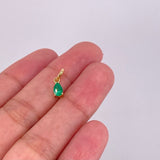 Dije Gota Esmeralda 70pts 1.1g / 1.5cm Oro Amarillo 18K