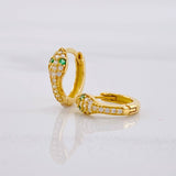Candongas Serpiente 2g / 1.2cm Oro Amarillo 18K