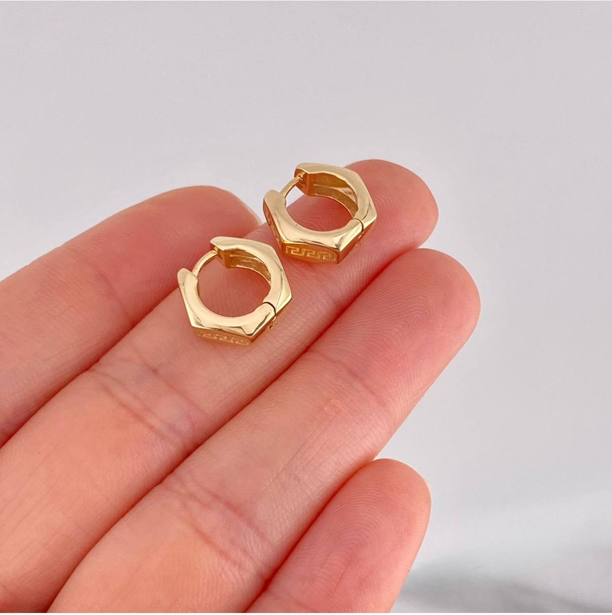 Candongas Tribal 3.85g / 1.1cm Oro Amarillo 18K