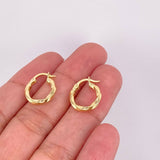 Candongas Kari 1.1g / 1.5cm Oro Amarillo 18K