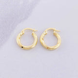 Candongas Mary 1.2g / 1.7cm Oro Amarillo 18K