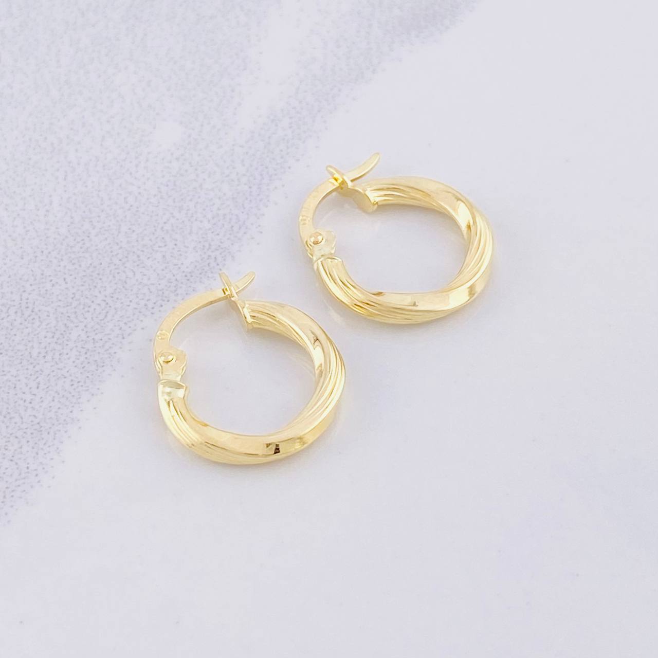 Candongas Mary 1.2g / 1.7cm Oro Amarillo 18K
