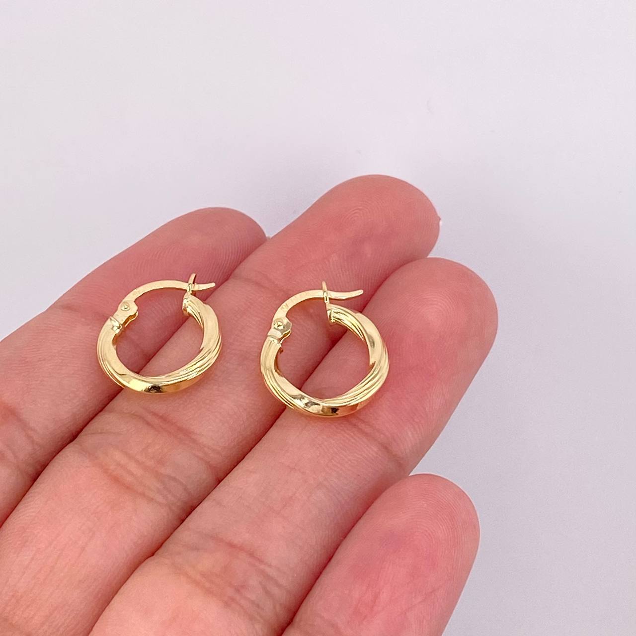 Candongas Mary 1.2g / 1.5cm Oro Amarillo 18K