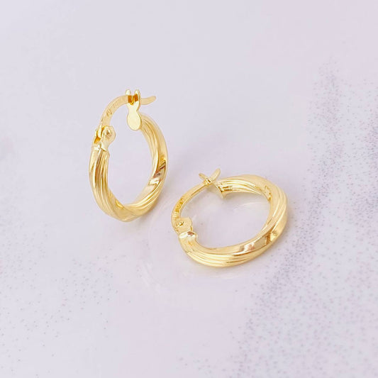 Candongas Mary 1.2g / 1.7cm Oro Amarillo 18K