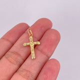 Dije Cruz Cristo 0.7g / 2.7cm Oro Amarillo 18K