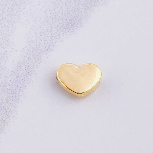 Herraje Corazón Liso 0.3g / 1cm Oro Amarillo 18K