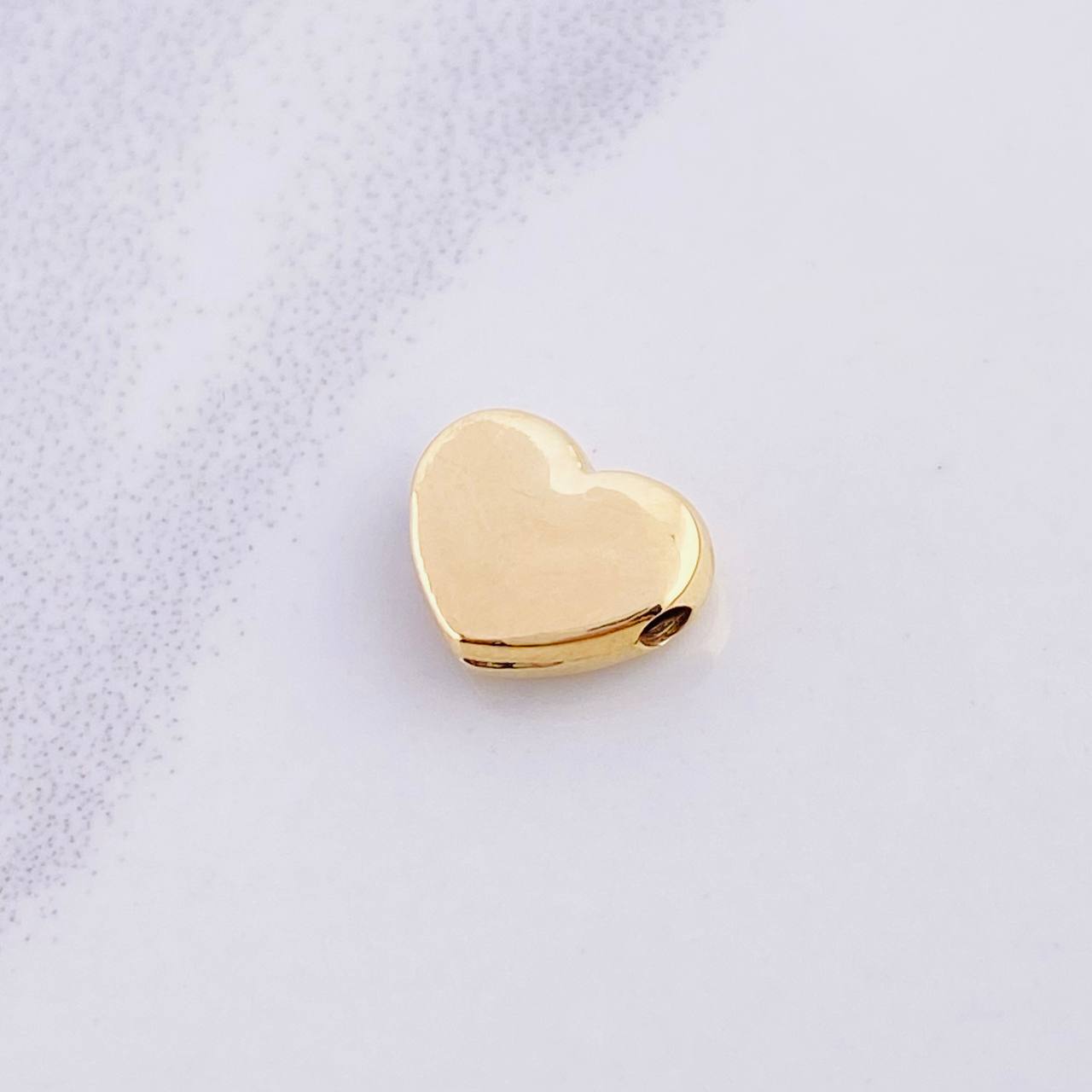Herraje Corazón Liso 0.35g / 1cm Oro Amarillo 18K