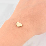 Herraje Corazón Liso 0.35g / 1cm Oro Amarillo 18K