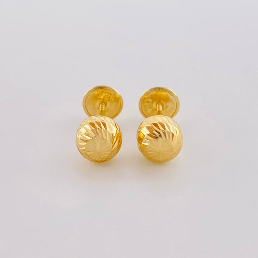 Topos Bola Diamantada 0.75 g / 6 mm Oro Amarillo 18K