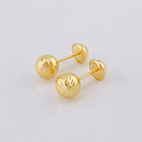 Topos Bola Diamantada 0.75 g / 6 mm Oro Amarillo 18K