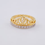 Anillo Corona Quinces 2.55 g / T5 3/4 Oro Amarillo 18K