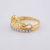 Anillo Corona Quinces 2.55 g / T5 3/4 Oro Amarillo 18K