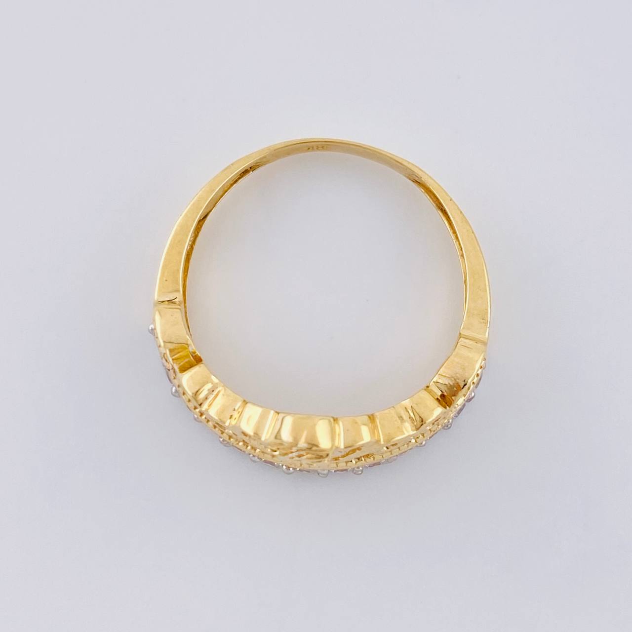 Anillo Corona Quinces 2.55 g / T5 3/4 Oro Amarillo 18K