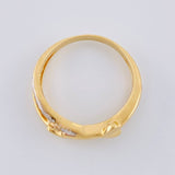 Anillo Entrelezado Corazones 3.55 g / T7 1/4 Oro Amarillo 18K