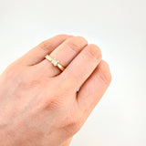 Anillo Solitario Liso Grueso 4 g / T6 Oro Amarillo 18K
