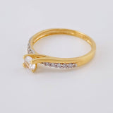 Anillo Solitario Doble Esplendor 2.05 g / T6 1/4 Oro Amarillo 18K
