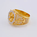 Anillo Timon Movil 13 g / T11 1/2 Dos Oros Amarillo Blanco 18K