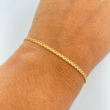 Pulso Chino 2gr / 19.1cm / 2.2mm Oro Amarillo +0 18K &