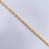 Pulso GC 4.55gr / 21.8cm / 4mm Diamantado Oro Amarillo 18K &