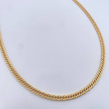Cadena Cubana 15.9gr / 60.7cm / 4.6mm Oro Amarillo +0 18K &