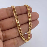 Cadena Cubana 15.9gr / 60.7cm / 4.6mm Oro Amarillo +0 18K &