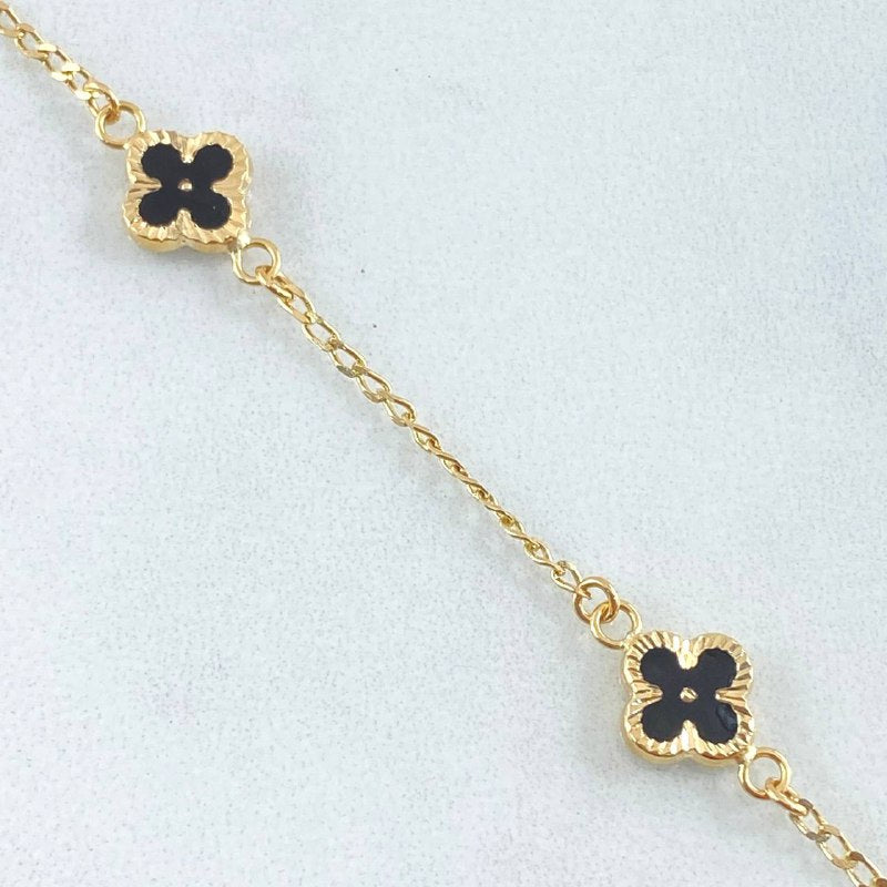 Pulso Espiga Trebol 2.5gr / 17cm / Oro 18K ©