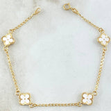Pulso Espiga Trebol 2.5gr / 17cm / Oro 18K ©