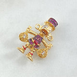 Herraje Pato Bolsa Dinero 5.45gr / 2.5cm / Oro 18K