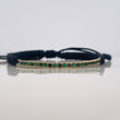 Pulsera Tejida Lineal Oro Amarillo 18K