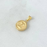Dije Letra I Mate 0.55 g / 1.5 cm Oro Amarillo 18K