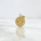 Dije Letra I Mate 0.55 g / 1.5 cm Oro Amarillo 18K