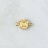 Herraje Letra O 0.45gr / 1.5cm / Circulo Bordeado Oro Amarillo 18K