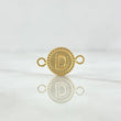 Herraje Letra D 0.65gr / 1.7cm / Circulo Bordeado Oro Amarillo 18K ©