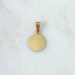 Dije Placa Circular 0.55gr / 1.8cm / Lisa Oro Amarillo 18K