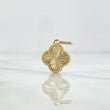 Dije Trebol VCyA 1.65gr / 2cm / Diamantado Liso Oro Amarillo Nac.Esp. 18K *