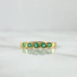 Anillo Esferas 2.05gr T7 1/4 Esmeraldas 26pts Oro Amarillo (Joya)
